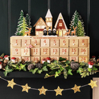 Reusable Wooden Advent Calendar With LED Lights