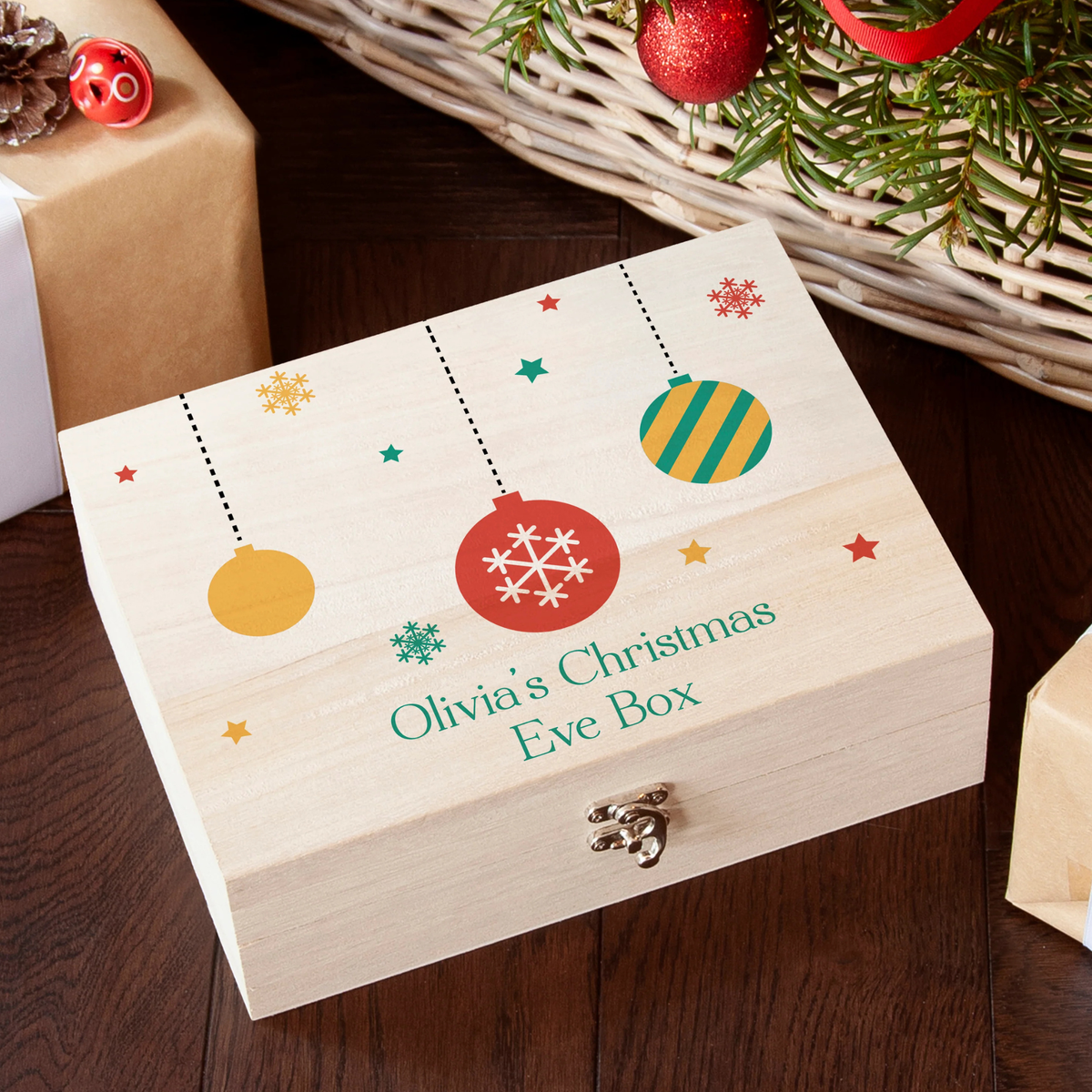 Personalised Bauble Christmas Eve Box