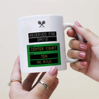 Personalised Tennis Mug Custom Name Gift