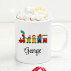 Personalised Children's Christmas Train Mug