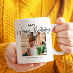 Personalised Vintage Birthday Photo Mug