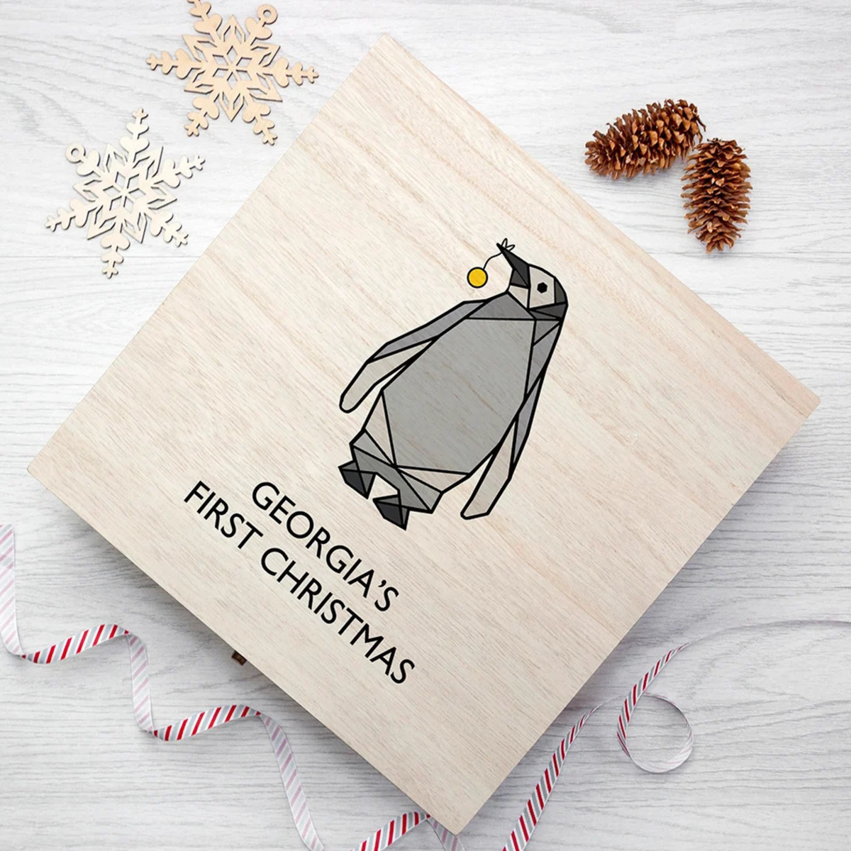 Personalised Baby Penguin Christmas Eve Box