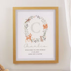 Personalised Woodland Print In A Frame