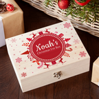 Personalised Snowflake Wreath Christmas Eve Box
