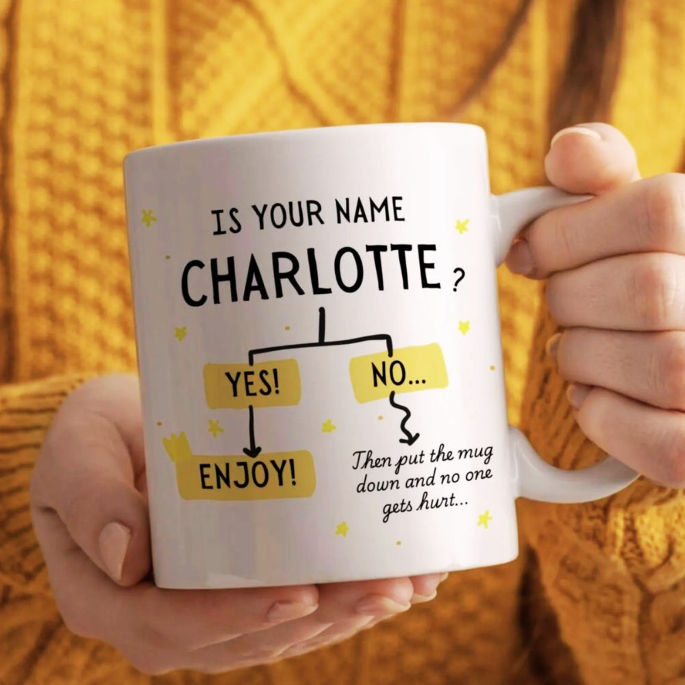 Funny Flowchart Name Mug