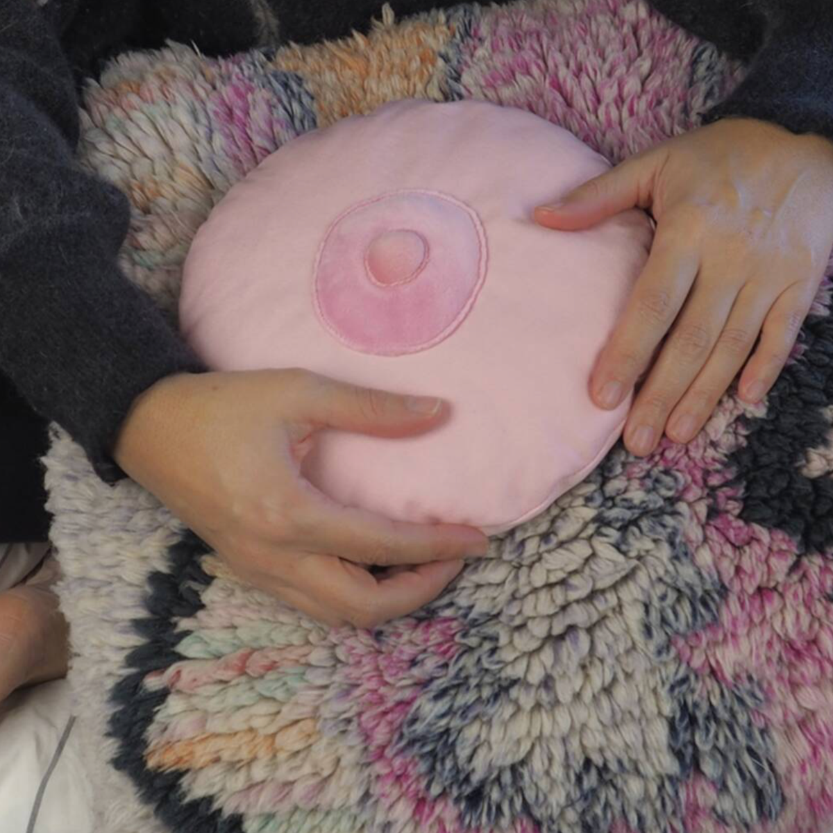 Pocket Pal Pink Boob Microwaveable Hand Warmer