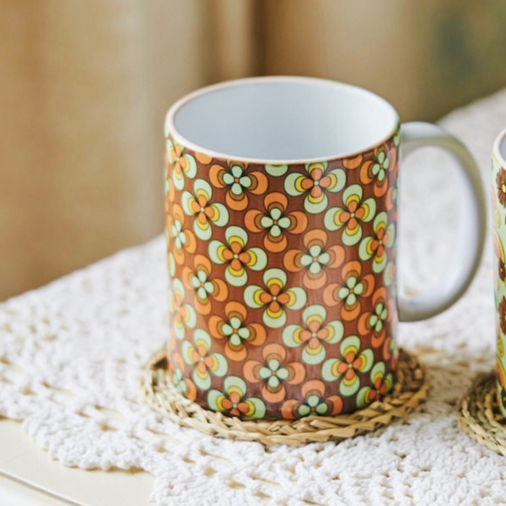 Retro 70s Pattern Mug