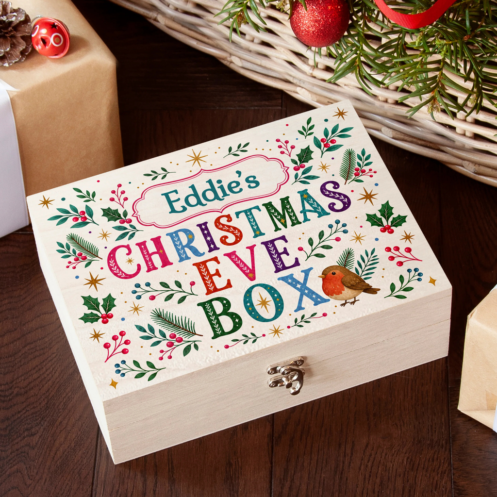 Personalised Winter Botanicals Christmas Eve Box