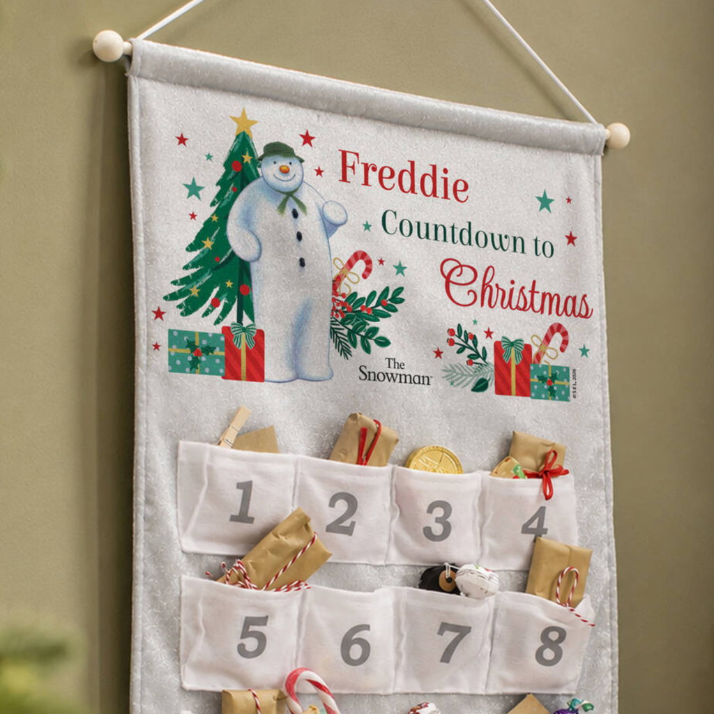 Personalised The Snowman Christmas Advent Calendar