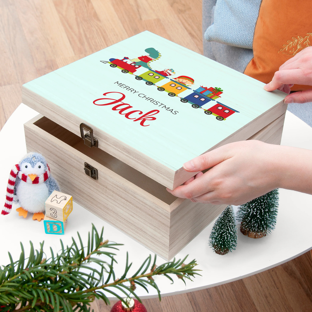 Personalised Christmas Train Christmas Box