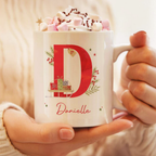 Personalised Christmas Letter Mug