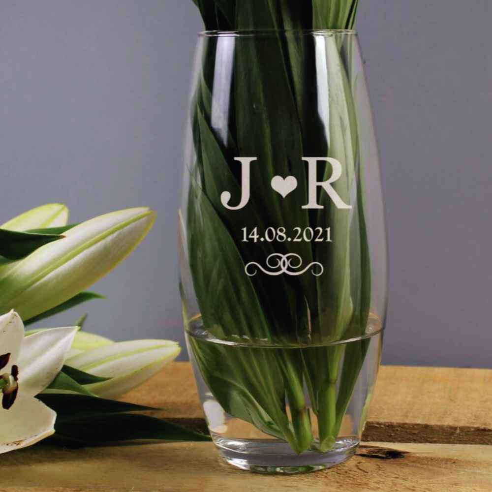 Personalised Monogram Bullet Vase
