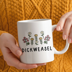 Funny Floral Dickweasel Ceramic Mug