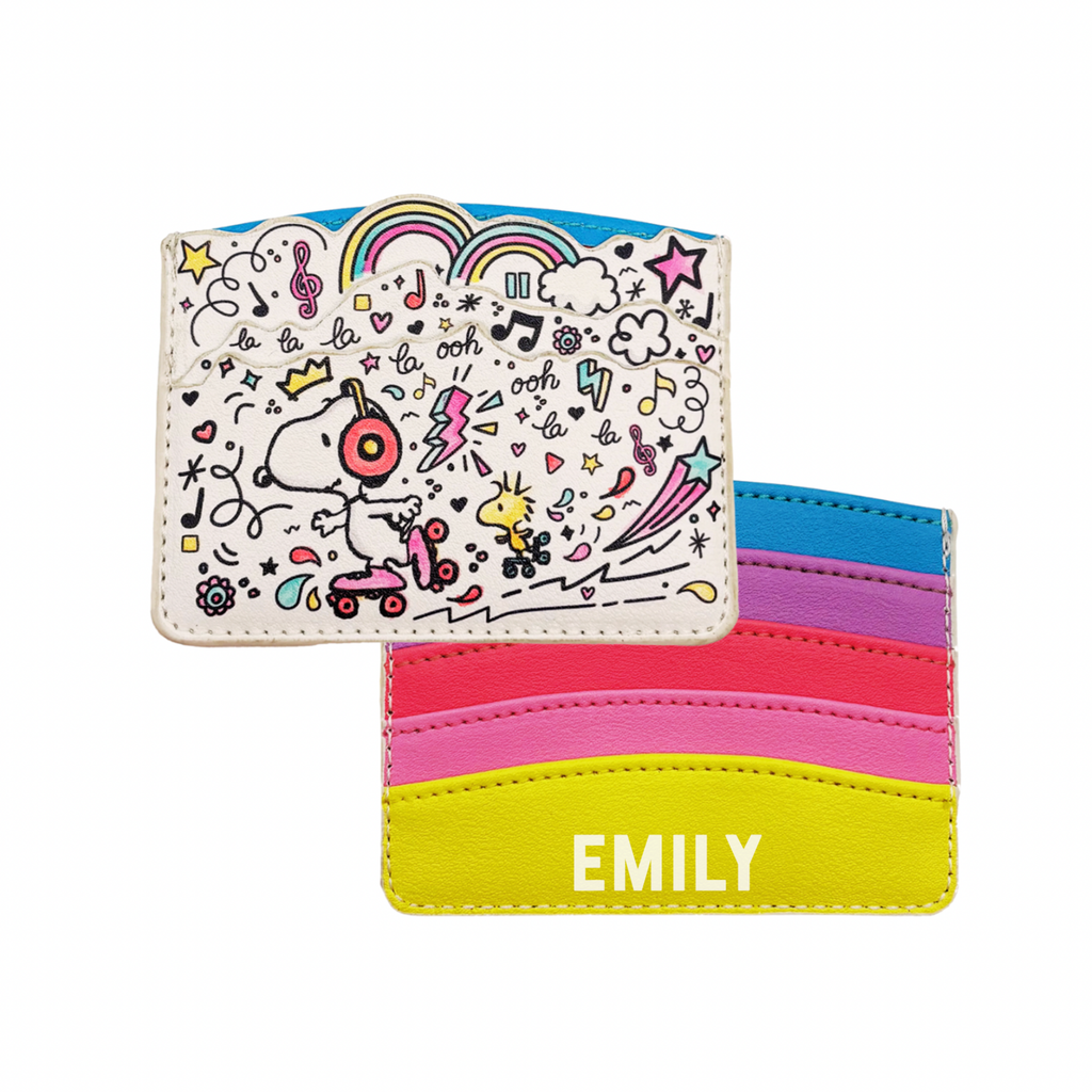 Personalised Snoopy Doodle Cardholder