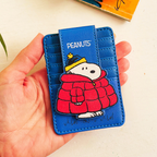 Personalised Snoopy Coat Foldover Cardholder