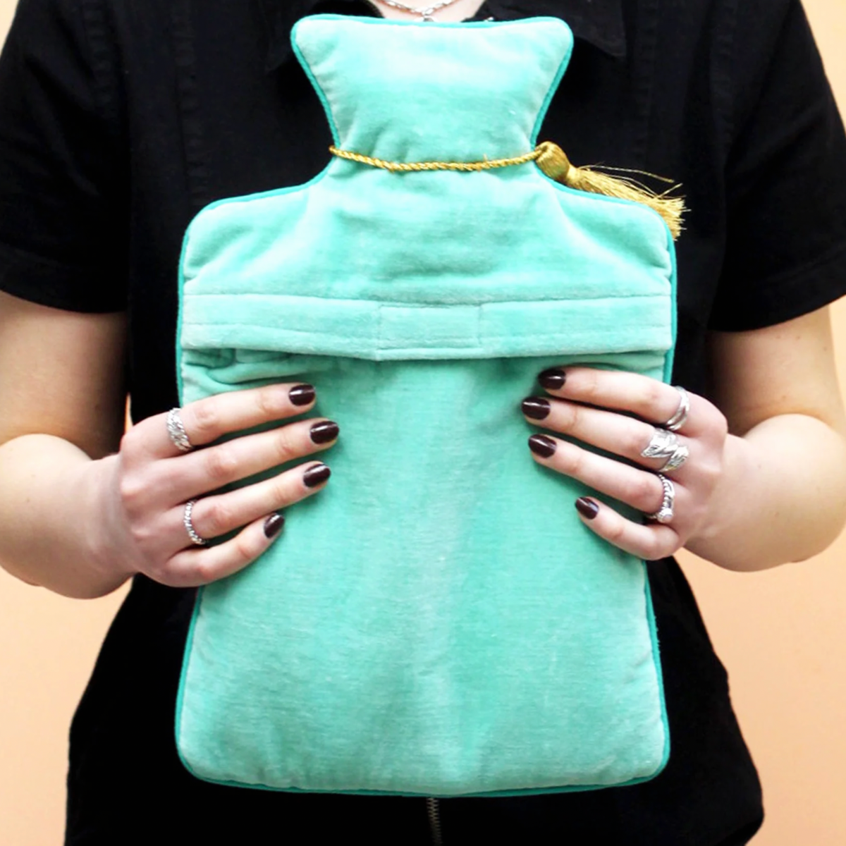 Posy Pink Velvet Hot Water Bottle