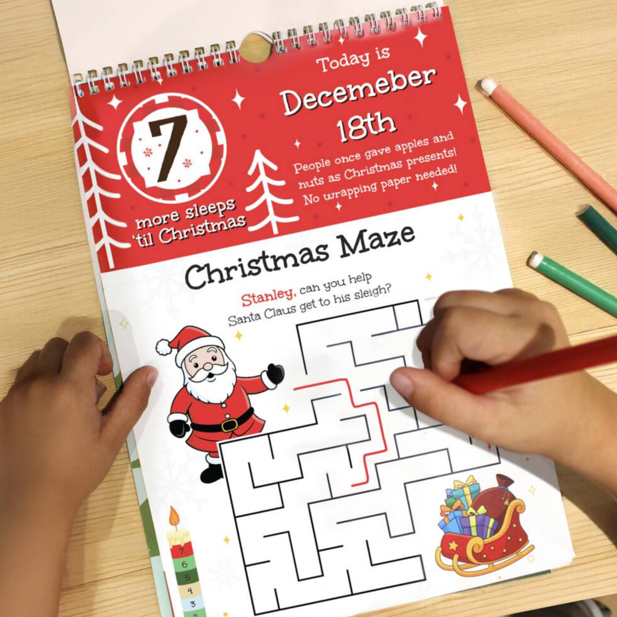 Personalised Christmas Activity Advent Calendar