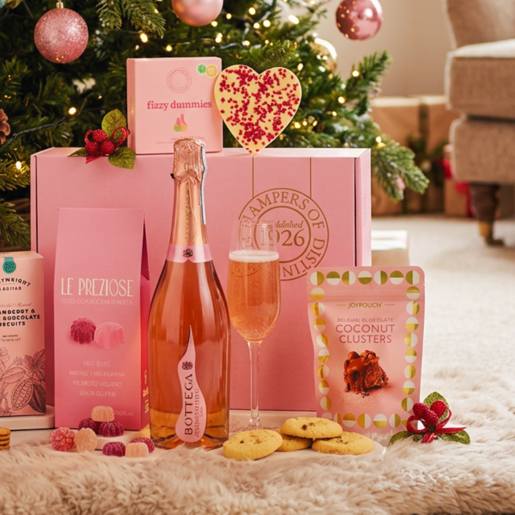 Luxury Rosé Prosecco Gift Box Bottega Rosé, Chocolates & Gourmet Treats