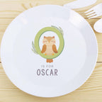 Personalised Animal Alphabet Melamine Plate