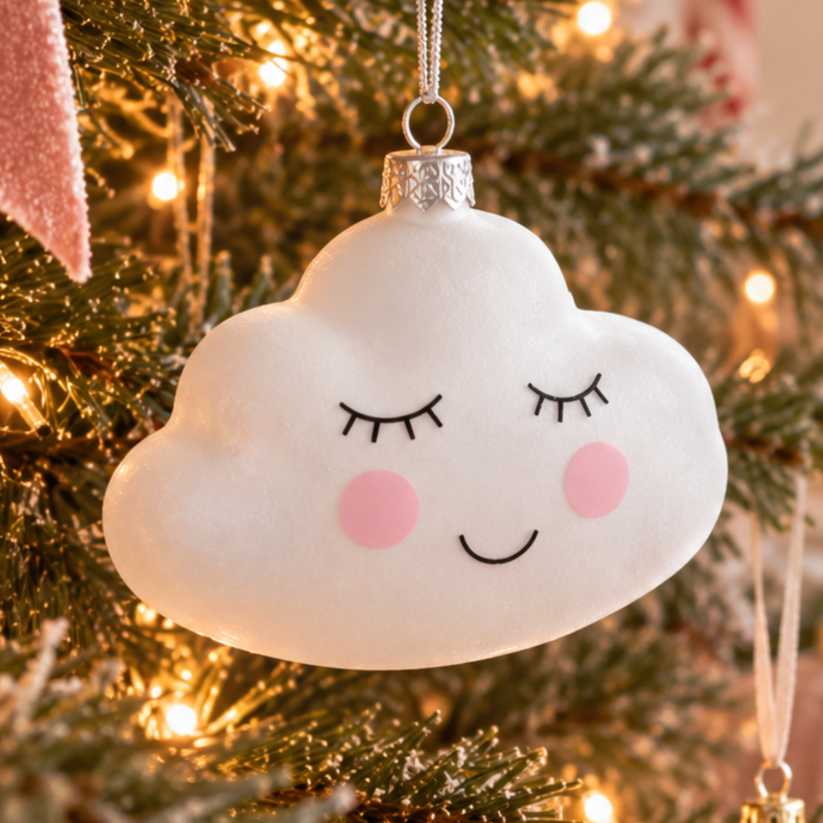 Personalised Sweet Dreams Cloud Christmas Bauble