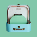 Set of 3 Personalised Retro Suitcases