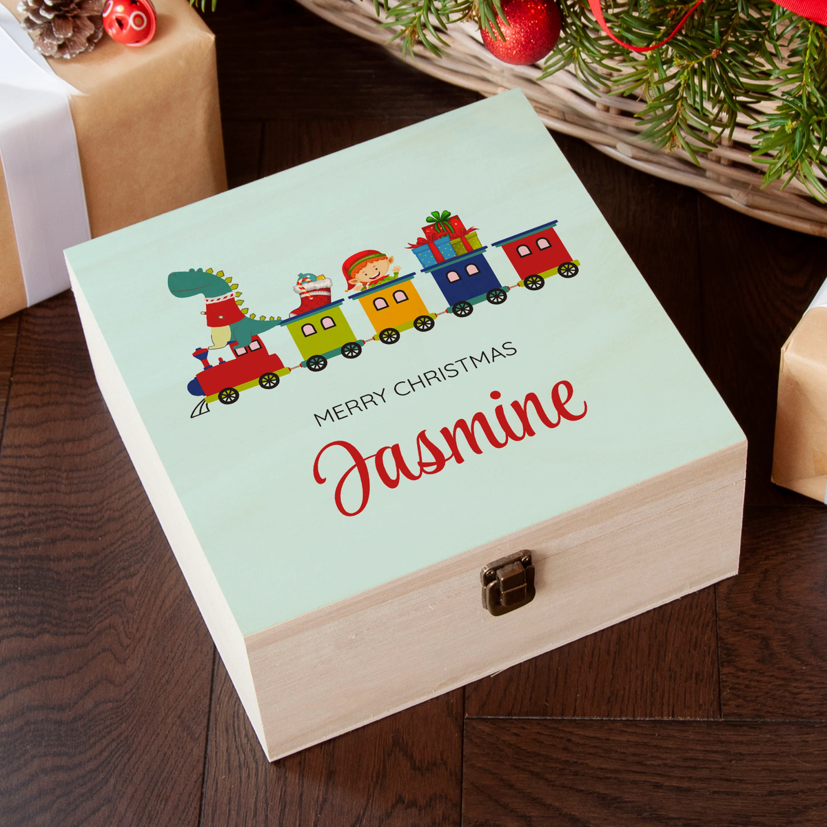 Personalised Christmas Train Christmas Box