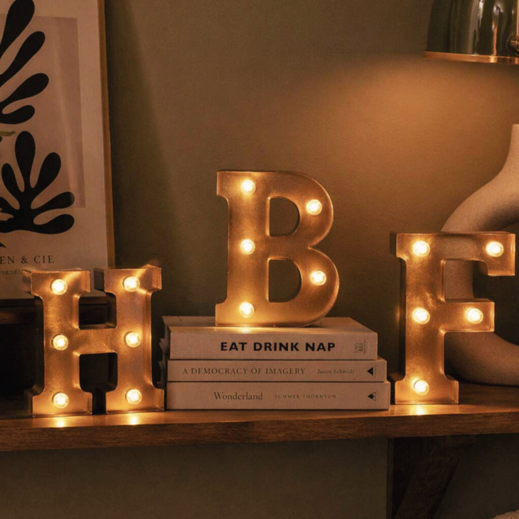 Copper Light Up Letters