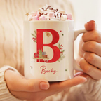 Personalised Christmas Letter Mug
