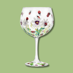 Hand-Painted Ladybird Gin Glass