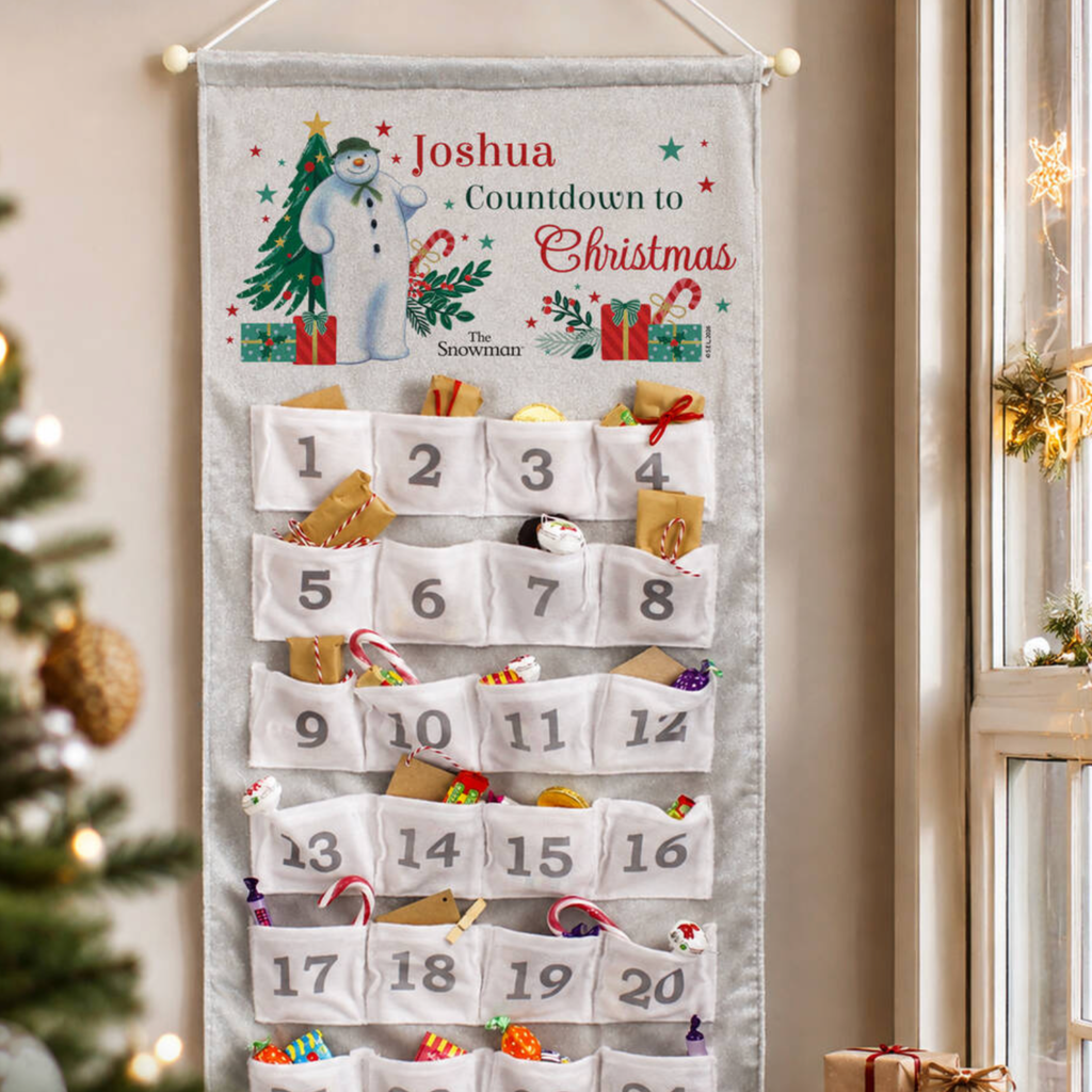 Personalised The Snowman Christmas Advent Calendar