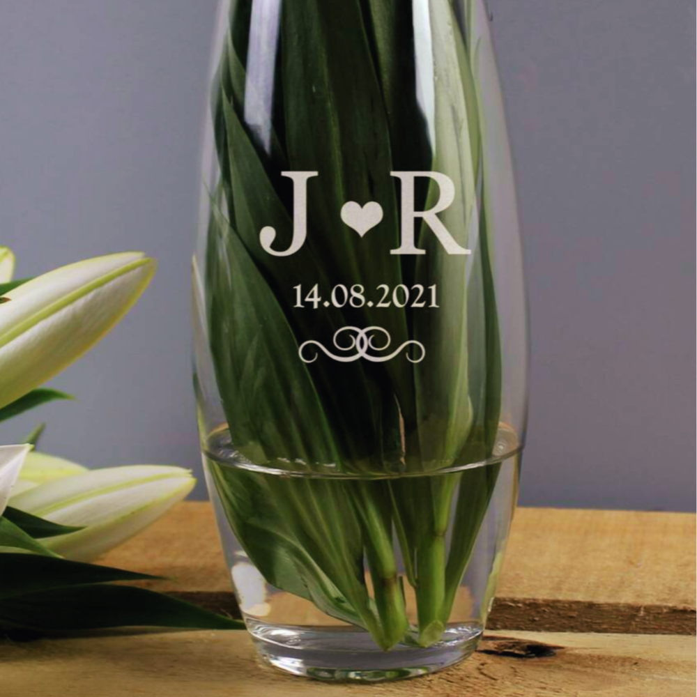 Personalised Monogram Bullet Vase