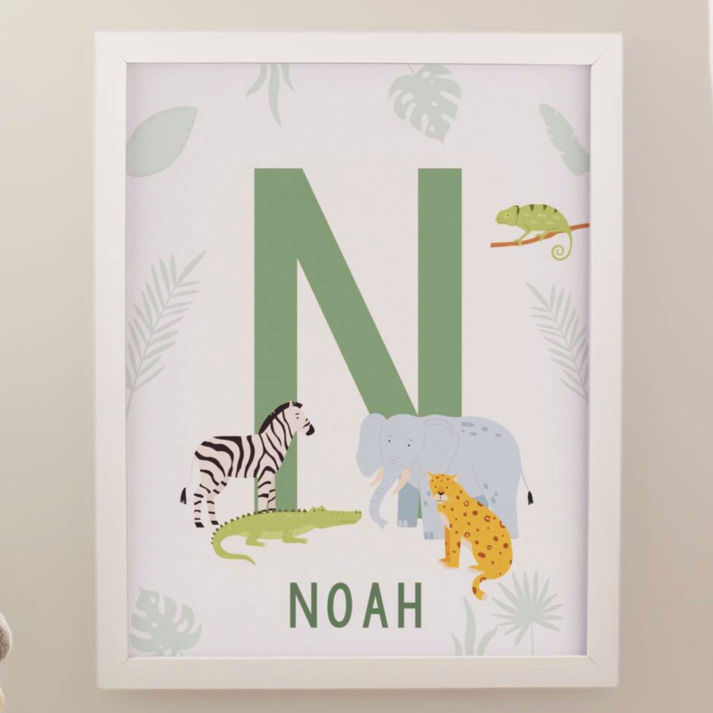 Personalised Animal Print In A Frame