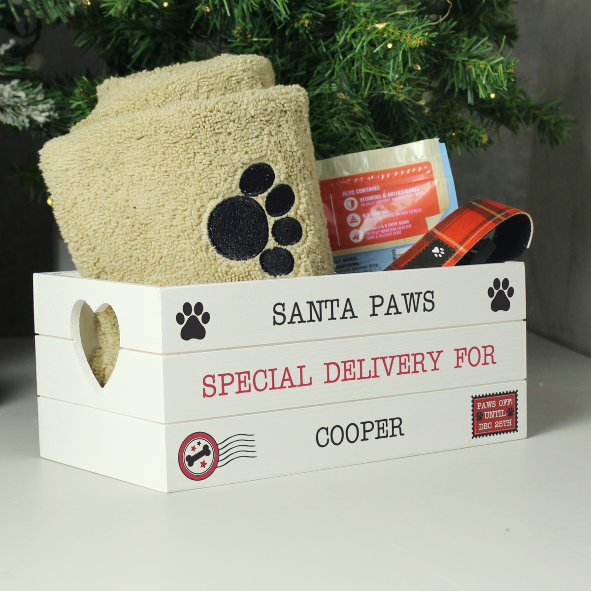 Personalised Dog Christmas Eve Crate