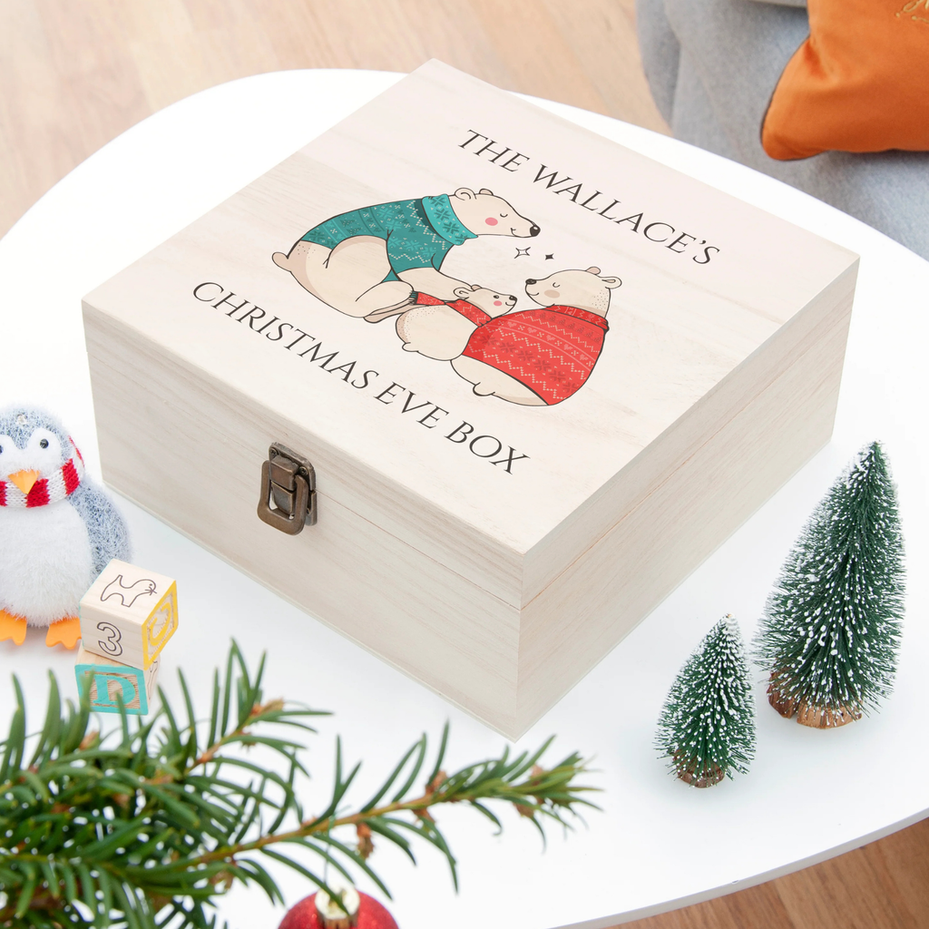 Personalised Polar Bear Christmas Eve Box