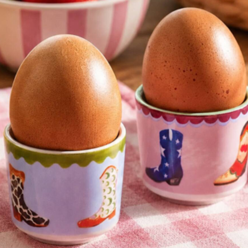 Cowboy Boot Egg Cups Set Of Two