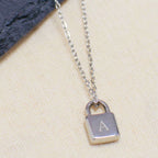 Personalised Mini Padlock Necklace