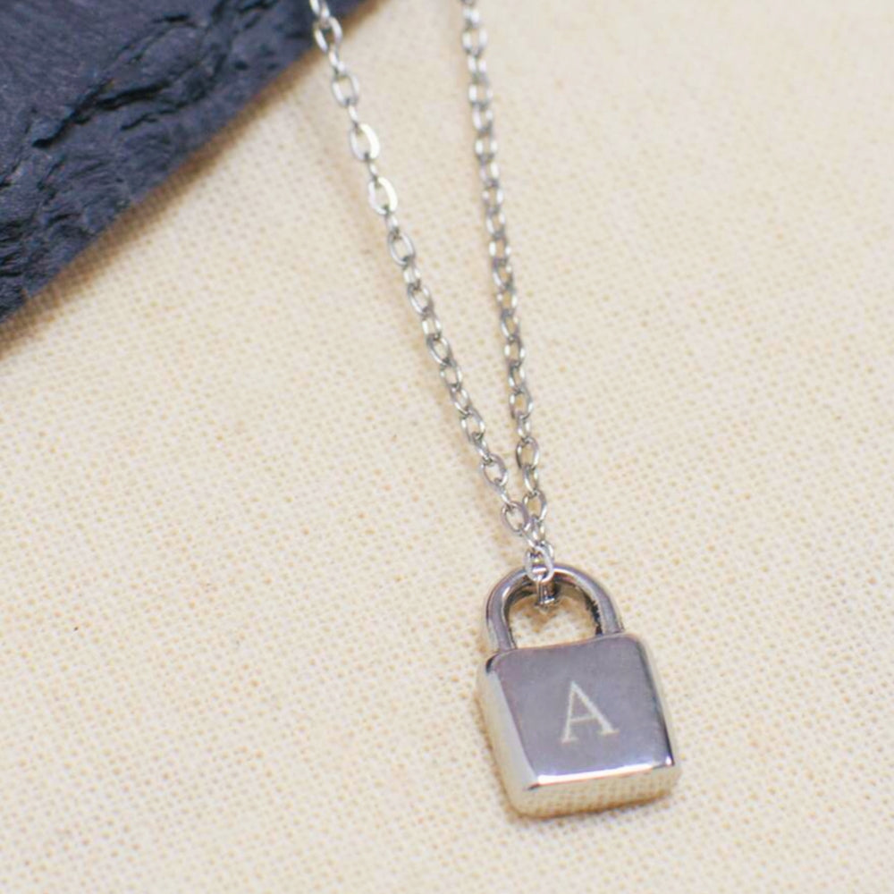 Personalised Mini Padlock Necklace