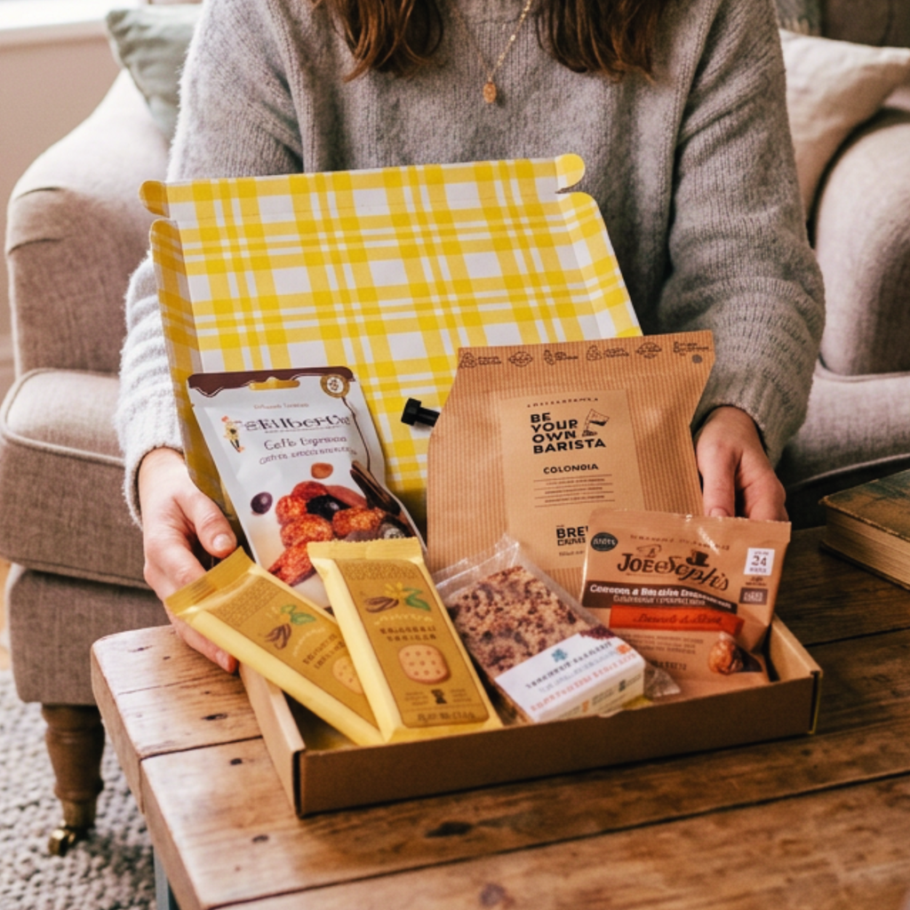Coffee Lover Letterbox Gift Coffee Cappuccino Flapjack & Chocolate Treats