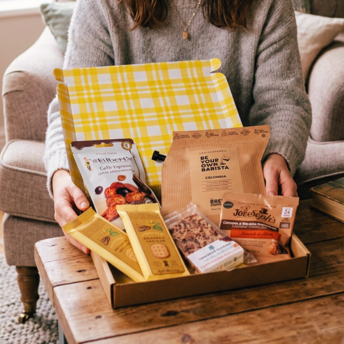 Coffee Lover Letterbox Gift Coffee Cappuccino Flapjack & Chocolate Treats
