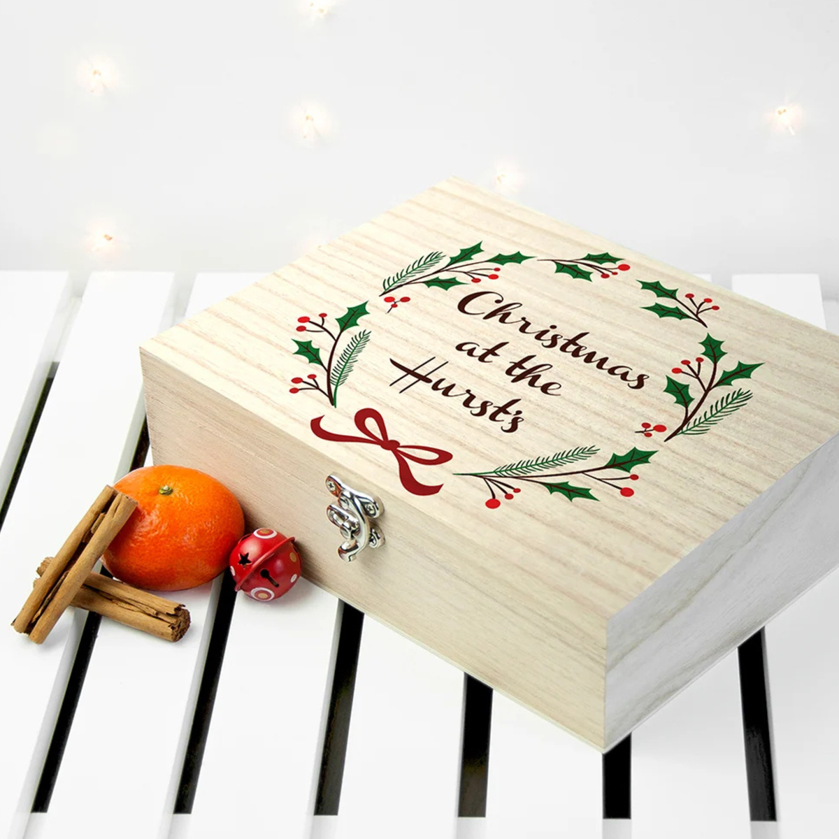 Personalised Jolly Holly Christmas Eve Box