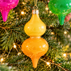 Colourblock Fine Glass Christmas Bauble