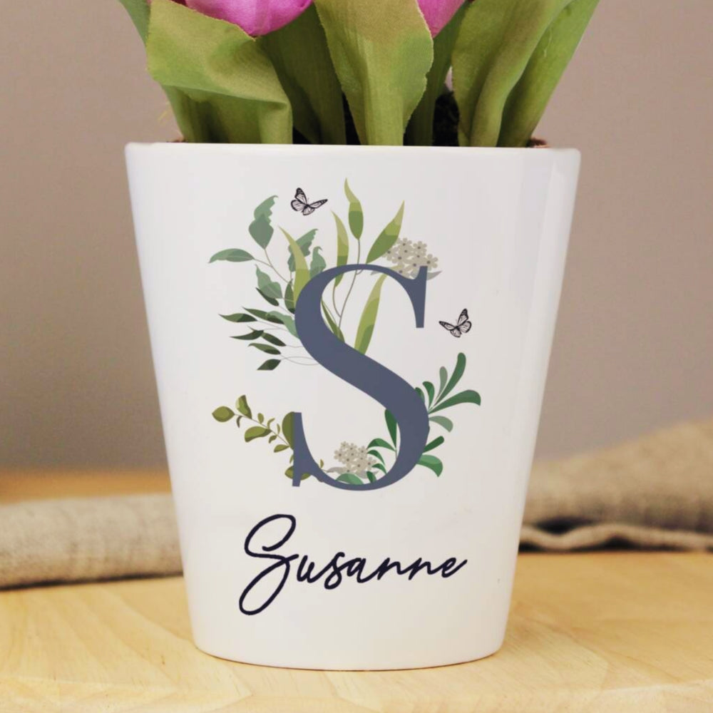 Personalised Botanical Initial Planter