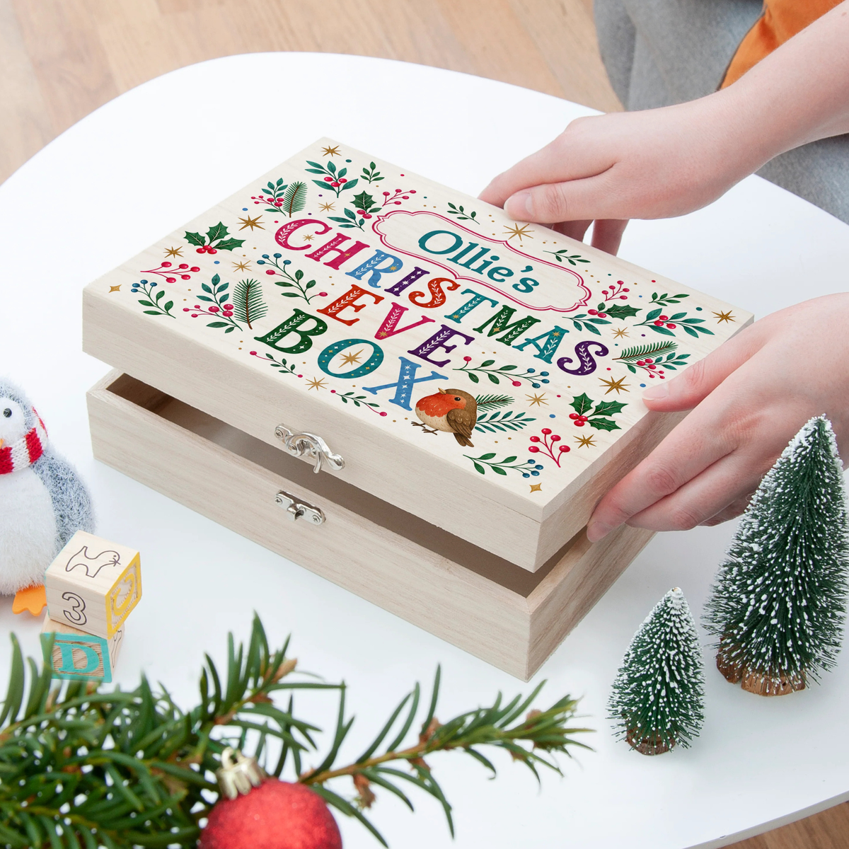 Personalised Winter Botanicals Christmas Eve Box