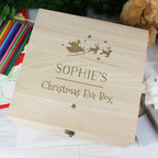 Personalised Large Wooden Christmas Eve Box