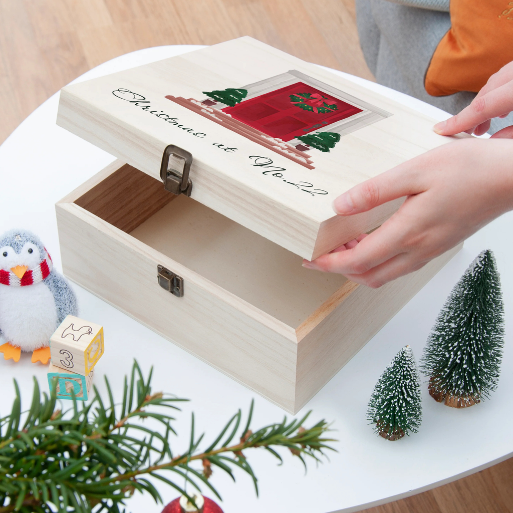 Personalised Festive Door Christmas Box