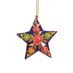 Kashmiri Floral Star Christmas Bauble