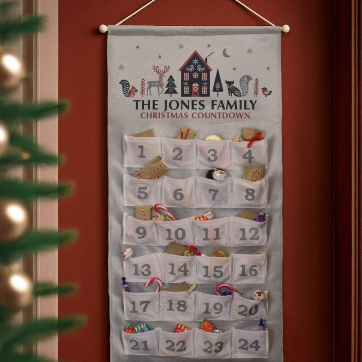 Personalised Pop-Up Christmas Advent Calendar
