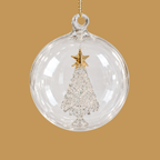 Personalised Glass Christmas Tree Bauble