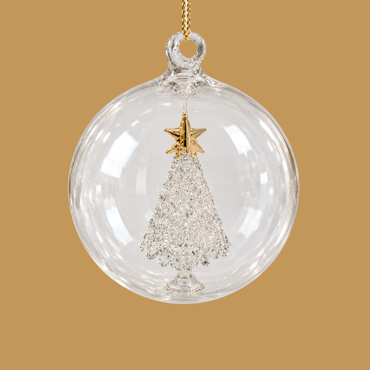 Personalised Glass Christmas Tree Bauble