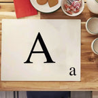 Letter Tile Placemat and Coaster Set